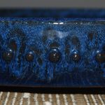 Vaso Oval esmaltado Azul Yixing