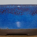Vaso oval cor Azul matizado claro