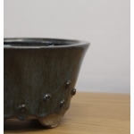 Vaso redondo  Estilo semicascata cor Azul - Image 5